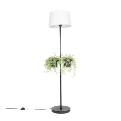 QAZQA Moderne Stehlampe schwarz mit Glas 33 cm - Roslini -Stehlampen Verkaufsladen 2213 104760 15