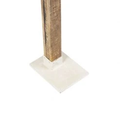 QAZQA Industriestehlampe weiß mit Mangoholz - Mangos -Stehlampen Verkaufsladen 2305 98838 6