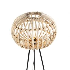 QAZQA Ländliche Bambus Stehlampe - Canna -Stehlampen Verkaufsladen 2315 98429 9