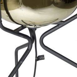 QAZQA Design-Stehlampe schwarz mit Goldglas - Bliss -Stehlampen Verkaufsladen 2328 104857 5