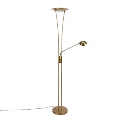 QAZQA Stehlampe Bronze inkl. LED mit Lesearm - Ibiza -Stehlampen Verkaufsladen 2340 99260 15