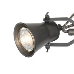 QAZQA Ländliche Stehlampe schwarz mit Holz - Jelle -Stehlampen Verkaufsladen 2344 103999 6