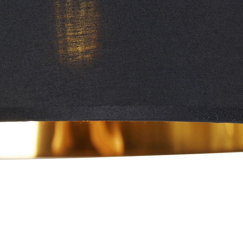 QAZQA Moderne Bogenlampe schwarz mit Gold - Arc Basic 5 QAZQA Moderne Bogenlampe schwarz mit Gold - Arc Basic – Bild 3