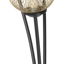 QAZQA Moderne Stehlampe schwarz mit goldenen 5 Lichtern - Athens Wire -Stehlampen Verkaufsladen 2432 103150 3