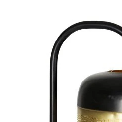 QAZQA Vintage vloerlamp zwart met messing - Kayleigh 18 QAZQA Vintage vloerlamp zwart met messing - Kayleigh -Stehlampen Verkaufsladen 2432 105396 2