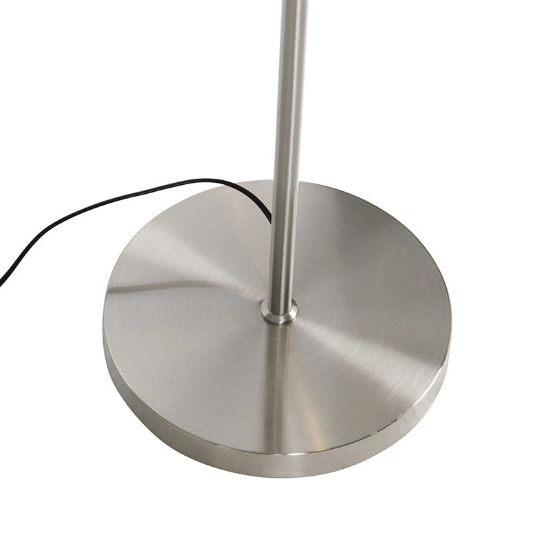 QAZQA Moderne vloerlamp staal incl. LED met leesarm - Chala 13 QAZQA Moderne vloerlamp staal incl. LED met leesarm - Chala – Bild 11