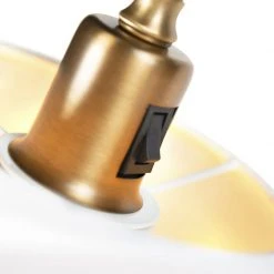 QAZQA Smarte klassische Stehleuchte Bronze mit Weiß inkl. Wifi A60 - Ashley 38 QAZQA Smarte klassische Stehleuchte Bronze mit Weiß inkl. Wifi A60 - Ashley -Stehlampen Verkaufsladen 2439 104721 13