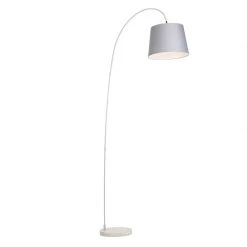 QAZQA Moderne Bogenlampe mit grauem Schirm - Bend -Stehlampen Verkaufsladen 2457 94753 2
