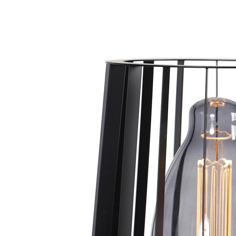 QAZQA Moderne Stehlampe schwarz - Wieza 5 QAZQA Moderne Stehlampe schwarz - Wieza – Bild 3