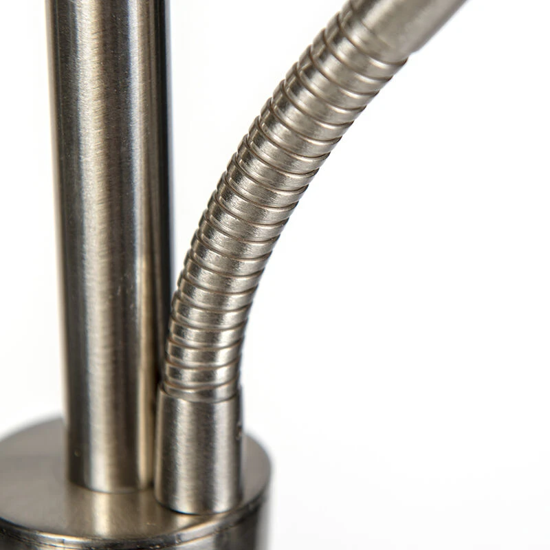 Trio Leuchten Moderne Stehlampe Stahl inkl. LED mit Lesearm - Moderno 6 Trio Leuchten Moderne Stehlampe Stahl inkl. LED mit Lesearm - Moderno – Bild 4