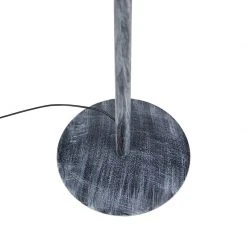 QAZQA Stehlampe grau mit grauem Schirm 50 cm - Simplo -Stehlampen Verkaufsladen 2520 98111 6