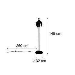 QAZQA Vintage Stehlampe Gold - Botanica -Stehlampen Verkaufsladen 2591 102757 4