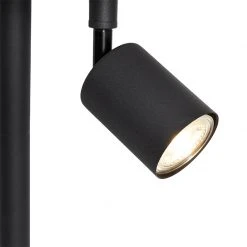 QAZQA Stehlampe schwarz mit weißer Innenseite und Leselampe - Jelena 22 QAZQA Stehlampe schwarz mit weißer Innenseite und Leselampe - Jelena -Stehlampen Verkaufsladen 2671 105567 4