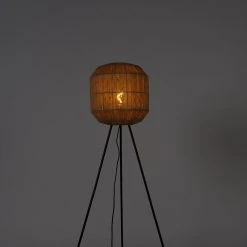 QAZQA Orientalische Stehlampe schwarz mit Seilstativ - Riki -Stehlampen Verkaufsladen 2691 103242 11