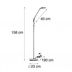 QAZQA Moderne Stehleuchte Bronze inkl. LED - Eva 1 -Stehlampen Verkaufsladen 2745 93836 3