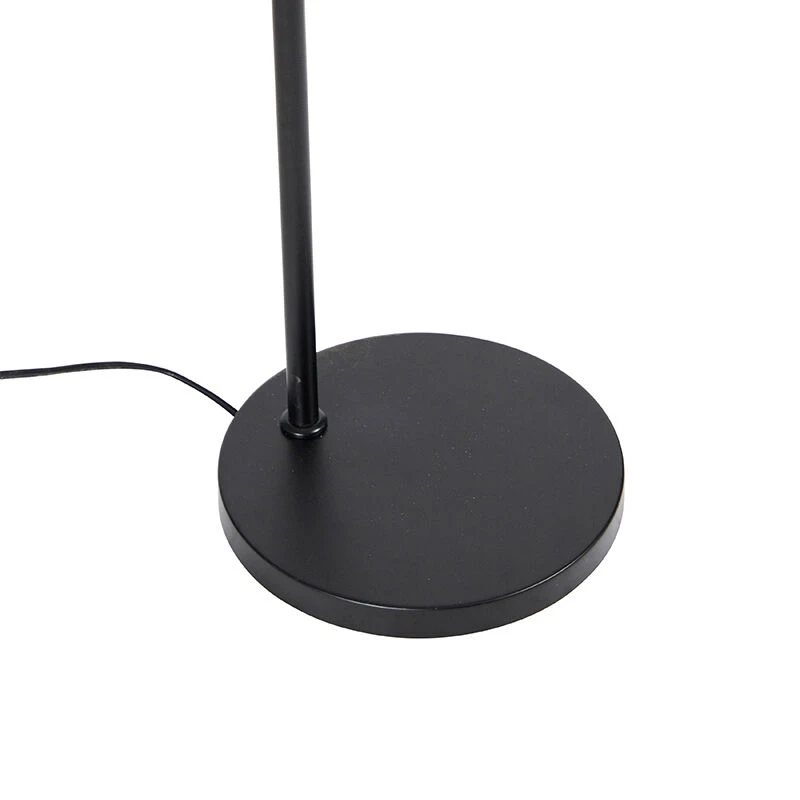 QAZQA Industrielle Stehlampe schwarz - Drum Mesh 10 QAZQA Industrielle Stehlampe schwarz - Drum Mesh – Bild 8