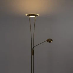 QAZQA Stehlampe Bronze inkl. LED mit Lesearm - Ibiza -Stehlampen Verkaufsladen 2856 99260 14