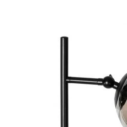 QAZQA Art Deco Stehleuchte schwarz mit Rauchglas 2-Licht - Pallon -Stehlampen Verkaufsladen 2880 103449 6