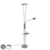 QAZQA Stahl Stehlampe mit Lesearm inkl. LED und USB-Anschluss - Sevilla 1 QAZQA Stahl Stehlampe mit Lesearm inkl. LED und USB-Anschluss - Sevilla -Stehlampen Verkaufsladen 2888 99507 0
