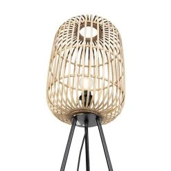 QAZQA Smarte ländliche Stehlampe Rattan inkl. WiFi A60 - Manila -Stehlampen Verkaufsladen 2943 104698 10