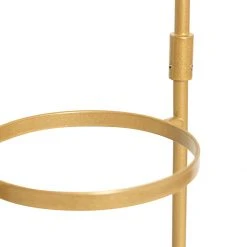 QAZQA Art deco vloerlamp goud met wit glas - Isabella -Stehlampen Verkaufsladen 3010 105934 4