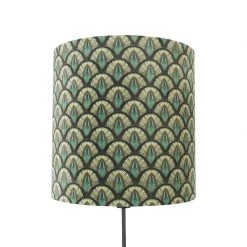 QAZQA Stehlampe schwarzer Schirm Pfau Design 40 cm verstellbar - Parte 16 QAZQA Stehlampe schwarzer Schirm Pfau Design 40 cm verstellbar - Parte -Stehlampen Verkaufsladen 3023 104173 2