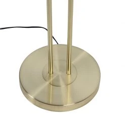 QAZQA Goldene Stehlampe mit Lesearm inkl. LED und USB-Anschluss - Sevilla -Stehlampen Verkaufsladen 3025 99506 11