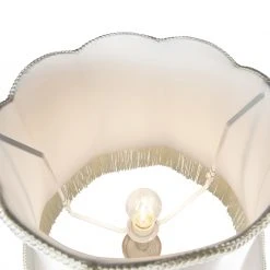 QAZQA Graue Stehlampe mit Granny-Lampenschirm Creme - Classico -Stehlampen Verkaufsladen 3031 95296 2