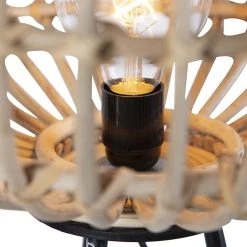 QAZQA Ländliche Bambus Stehlampe - Canna -Stehlampen Verkaufsladen 3042 98429 6