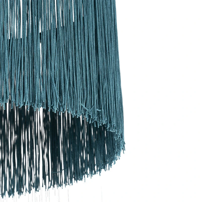 QAZQA Orientalische Stehlampe Gold mit grünen Fransen 30 cm - Fransen 8 QAZQA Orientalische Stehlampe Gold mit grünen Fransen 30 cm - Fransen – Bild 6