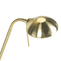 QAZQA Stehleuchte gold mit Leseleuchte inkl. LED und Dimmer - Diva 2 -Stehlampen Verkaufsladen 3113 91862 4