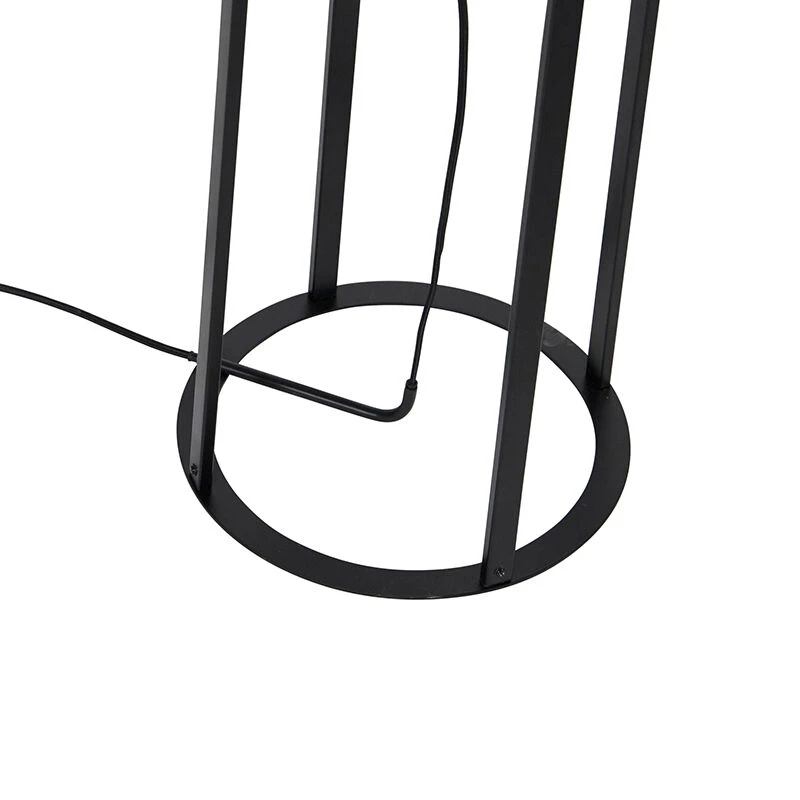 QAZQA Moderne Stehlampe schwarz - Wieza 9 QAZQA Moderne Stehlampe schwarz - Wieza – Bild 7
