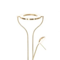 QAZQA Moderne Stehleuchte gold mit Lesearm inkl. LED und Dimmer - Divo -Stehlampen Verkaufsladen 3120 104099 3