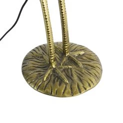 QAZQA Vintage Stehlampe Messing Stoffschirm schwarz - Kranichvogel -Stehlampen Verkaufsladen 3229 103810 6
