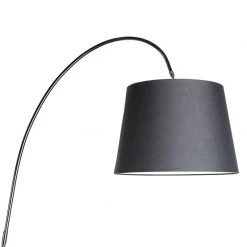 QAZQA Moderne Stehleuchte mit schwarzem Schirm - Bend -Stehlampen Verkaufsladen 3261 94752 2