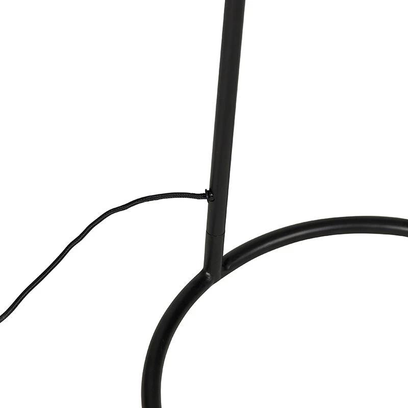 QAZQA Vintage vloerlamp zwart met messing - Kayleigh 13 QAZQA Vintage vloerlamp zwart met messing - Kayleigh – Bild 11