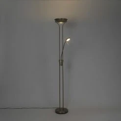 QAZQA Moderne Stehlampe Bronze mit Leselampe inkl. LED dunkel bis warm - Diva 28 QAZQA Moderne Stehlampe Bronze mit Leselampe inkl. LED dunkel bis warm - Diva -Stehlampen Verkaufsladen 3393 103420 12