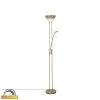 QAZQA Moderne Stehlampe Bronze mit Leselampe inkl. LED dunkel bis warm - Diva -Stehlampen Verkaufsladen 3398 103420 0
