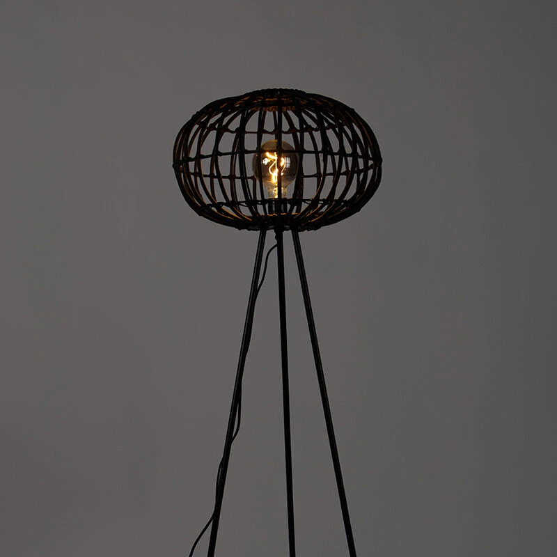 QAZQA Ländliche Stehlampe Stativ schwarz 40 cm - Canna 15 QAZQA Ländliche Stehlampe Stativ schwarz 40 cm - Canna – Bild 13