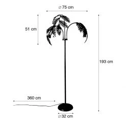 QAZQA Vintage vloerlamp antiek goud 3-lichts large - Botanica 20 QAZQA Vintage vloerlamp antiek goud 3-lichts large - Botanica -Stehlampen Verkaufsladen 3447 106070 3