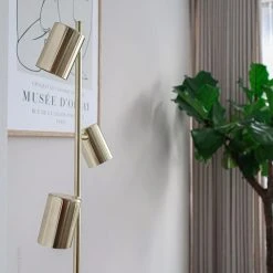 QAZQA Moderne Messing Stehleuchte 3-flammig - Jeana -Stehlampen Verkaufsladen 3553 103903 16