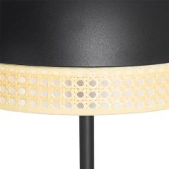 QAZQA Orientalische Stehlampe schwarz mit Rattan 30 cm - Magna Rattan -Stehlampen Verkaufsladen 3573 105025 2