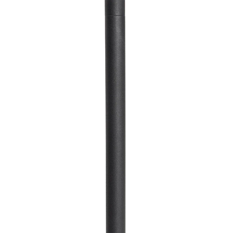 QAZQA Stehlampe schwarz mit weißer Innenseite und Leselampe - Jelena 9 QAZQA Stehlampe schwarz mit weißer Innenseite und Leselampe - Jelena – Bild 7