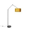 QAZQA Moderne Stehlampe schwarz Leinenschirm gelb 50 cm - Editor 1 QAZQA Moderne Stehlampe schwarz Leinenschirm gelb 50 cm - Editor -Stehlampen Verkaufsladen 3659 104956 0