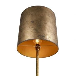 QAZQA Vintage Stehleuchte Gold mit alt bronze Schirm 40 cm - Simplo -Stehlampen Verkaufsladen 3674 98109 4