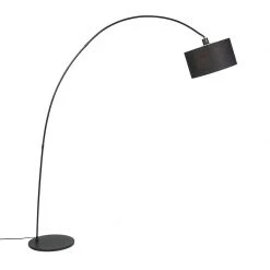 QAZQA Smarte moderne Bogenlampe schwarz inkl. WiFi G96 - Vinossa -Stehlampen Verkaufsladen 3756 104694 3