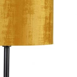 QAZQA Klassische Stehlampe schwarzer Schirm Gold 40 cm - Simplo -Stehlampen Verkaufsladen 3763 104162 2