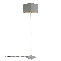 QAZQA Moderne Stehlampe grau - VT 1