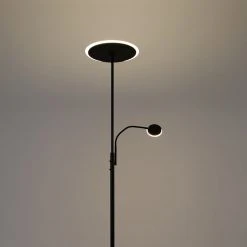 QAZQA Moderne Stehleuchte schwarz inkl. LED mit Fernbedienung und Lesearm - Strela 42 QAZQA Moderne Stehleuchte schwarz inkl. LED mit Fernbedienung und Lesearm - Strela -Stehlampen Verkaufsladen 3888 102611 17