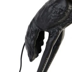 QAZQA Vintage Stehlampe schwarz mit Stoffschirm schwarz - Kranichvogel -Stehlampen Verkaufsladen 3894 103975 3